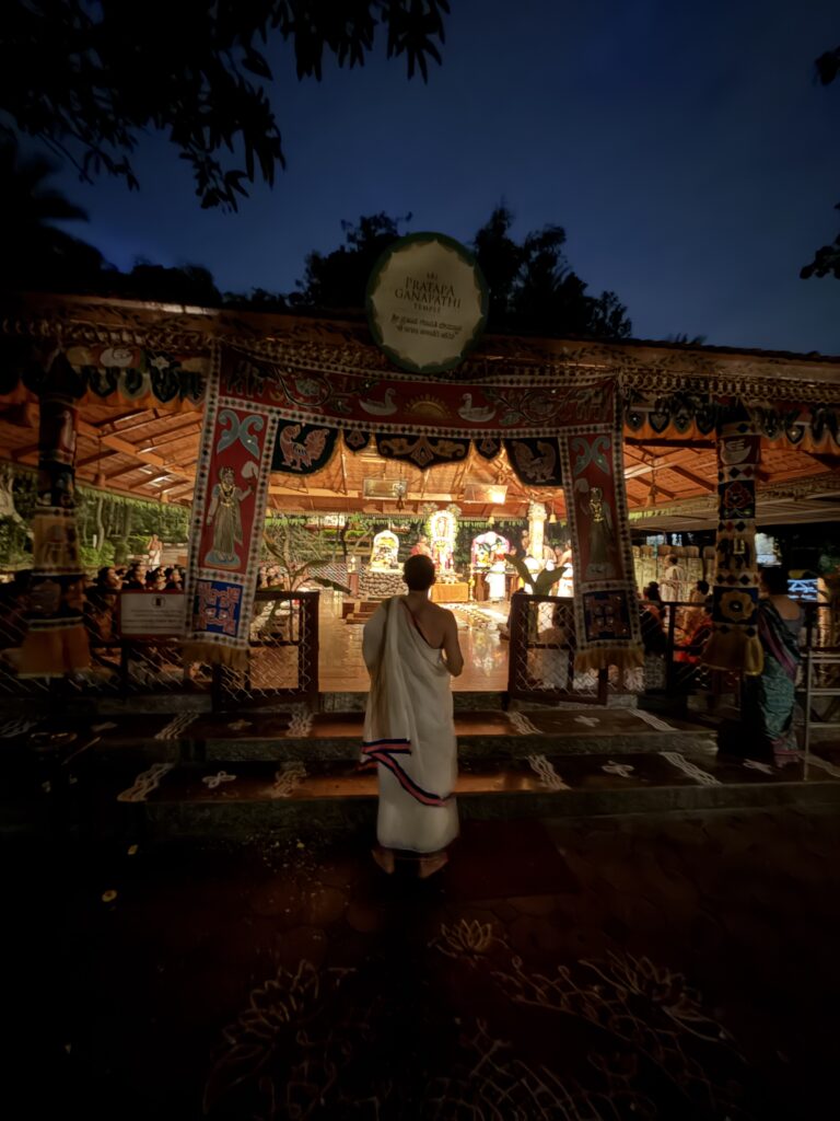 Art of living gurukul Ganesh Pooja evening Art of living gurukul Ganesh Pooja evening